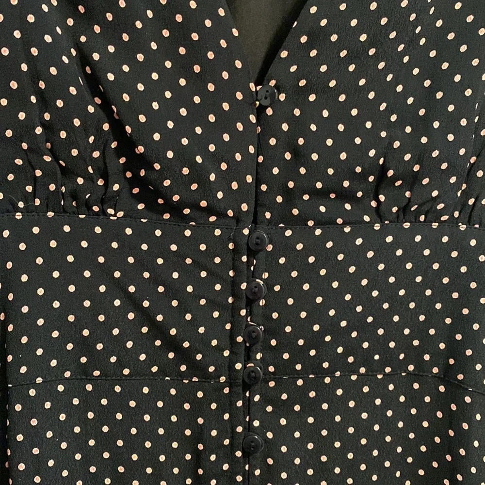 Cleobella Avery Dress Mini Polka Dots with V-Neck - Picture 3 of 10
